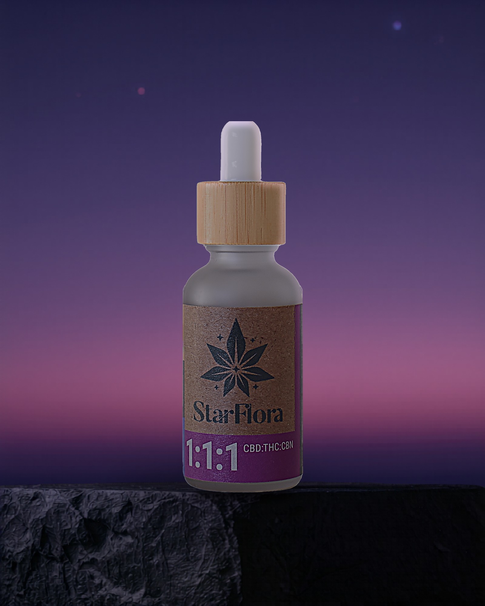 Moonrise tincture bottle
