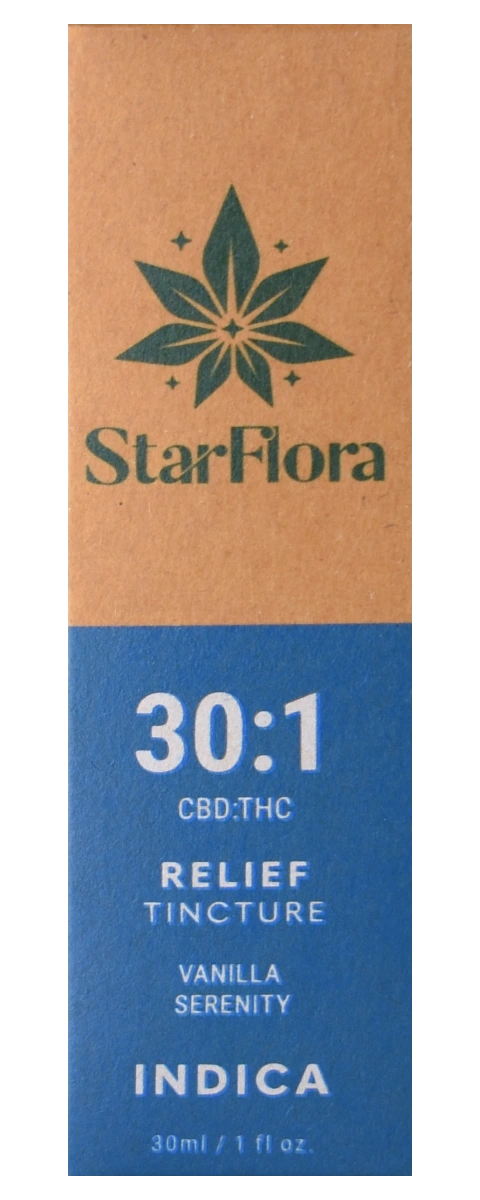 Big Sky Calm kraft carton with a blue label
